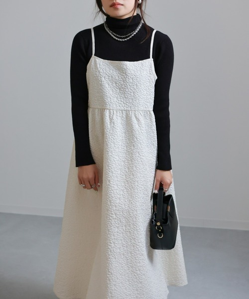 sakishimatokyo（サキシマトーキョー）の「ジャガードワンピース（ワンピース・レディース・ブラック/アイボリー/ライトブルー/グリーン/ライトグリーン・FREE）」の7枚目の写真