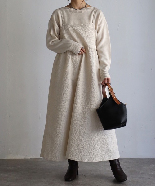 sakishimatokyo（サキシマトーキョー）の「ジャガードワンピース（ワンピース・レディース・ブラック/アイボリー/ライトブルー/グリーン/ライトグリーン・FREE）」の19枚目の写真