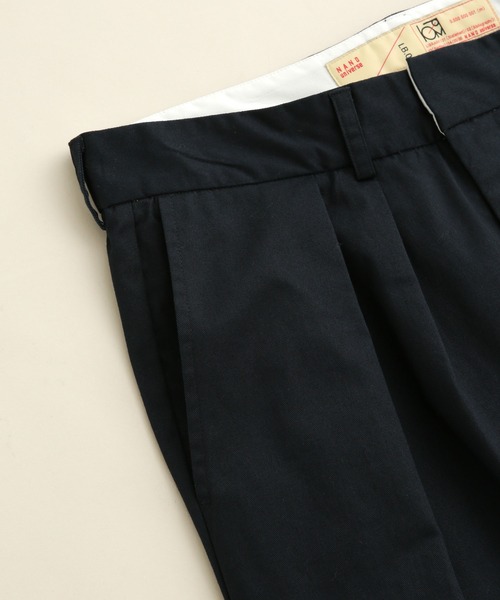 NANO universe（ナノユニバース）の「LB.03/ツータックテーパードツイルストレッチパンツ（チノパンツ・メンズ・ベージュ/ネイビー/カーキ・S/M/L）」の6枚目の写真