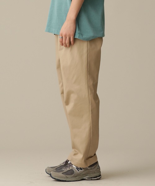 NANO universe（ナノユニバース）の「LB.03/ツータックテーパードツイルストレッチパンツ（チノパンツ・メンズ・ベージュ/ネイビー/カーキ・S/M/L）」の14枚目の写真