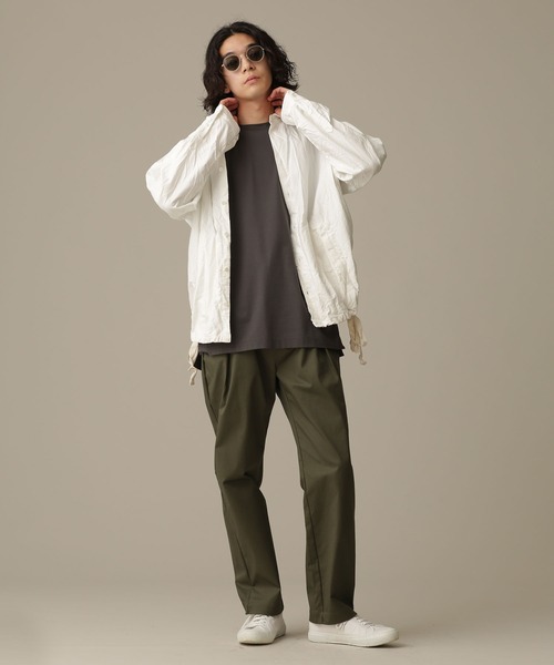 NANO universe（ナノユニバース）の「LB.03/ツータックテーパードツイルストレッチパンツ（チノパンツ・メンズ・ベージュ/ネイビー/カーキ・S/M/L）」の20枚目の写真