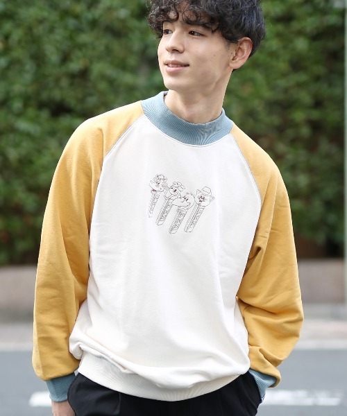 チチカカ（チチカカ）の「PEZ モックネックプルオーバー【WEB・一部店舗限定】【ユニセックス】（スウェット・レディース・チャコールグレー/オフホワイト/オレンジ・MEDIUM/LARGE）」の15枚目の写真