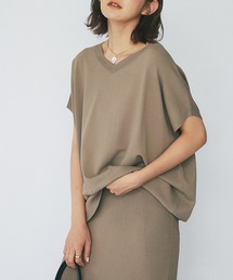 RIVE DROITE | バックタック浅Vネックニット(ニット/セーター)