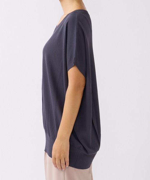 RIVE DROITE（リヴドロワ）の「バックタック浅Vネックニット（ニット/セーター・レディース・チャコールグレー/モカ/パープル・FREE）」の20枚目の写真