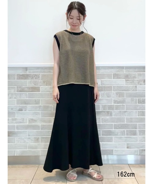 Lugnoncure(ルノンキュール)の「ポンチマーメイドスカート(スカート・レディース・グリーン/モカ/ブラック・フリ-)」の6枚目の写真