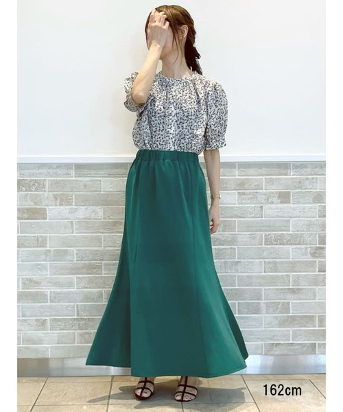 Lugnoncure(ルノンキュール)の「ポンチマーメイドスカート(スカート・レディース・グリーン/モカ/ブラック・フリ-)」の10枚目の写真