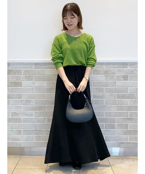 Lugnoncure(ルノンキュール)の「ポンチマーメイドスカート(スカート・レディース・グリーン/モカ/ブラック・フリ-)」の5枚目の写真