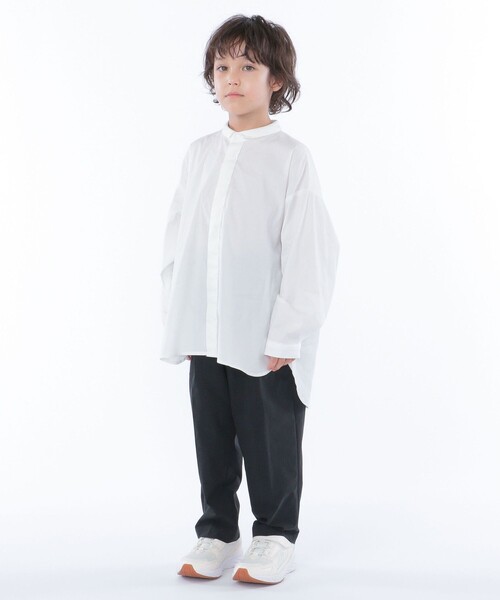 SHIPS（シップス）の「【SHIPS KIDS別注】MOUN TEN.:110～140cm / SOLOTEX(R) 1タック パンツ（その他パンツ・キッズ・ブラック・110/140/125）」の4枚目の写真