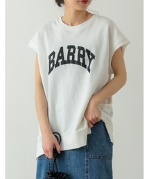 裏毛カレッジロゴノースリーブスウェットプルオーバー