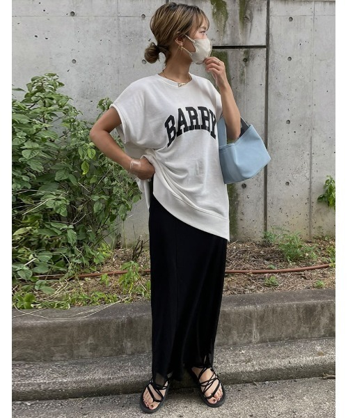 Re:EDIT（リエディ）の「裏毛カレッジロゴノースリーブスウェットプルオーバー（スウェット・レディース・ホワイト/オートミール/グリーン/チャコールグレー・MEDIUM/LARGE）」の18枚目の写真