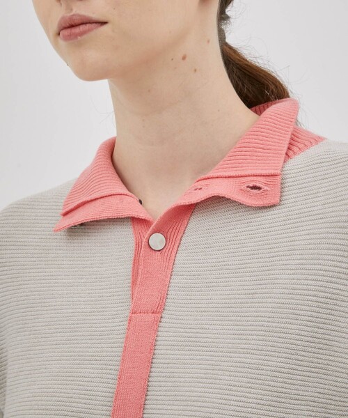 A + TOKYO（エープラストウキョウ）の「カラーブロック2wayニットワンピ（ワンピース・レディース・ブルー/ブラウン/ピンク・1/2）」の21枚目の写真