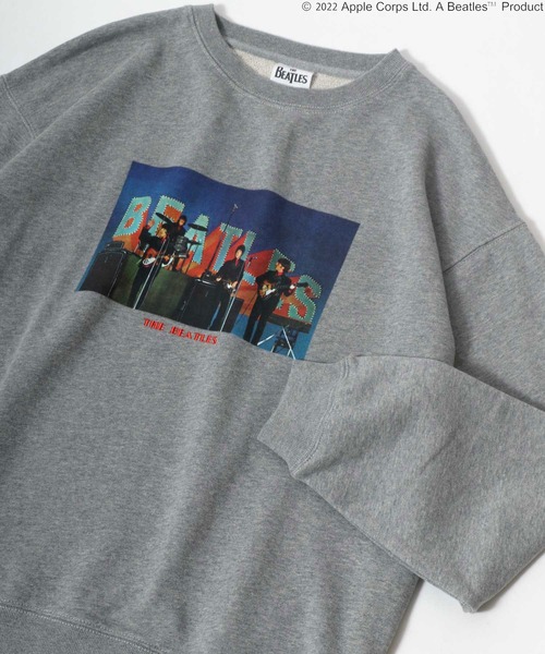 The Beatles（ザビートルズ）の「THE Beatles/ ザ ビートルズ フォト 発砲プリント ビッグシルエット スウェットトレーナー（スウェット・メンズ・グレー/オフホワイト/ホワイト系その他/グレー系その他/チャコール/グレー系その他2・LL/M/L）」の4枚目の写真