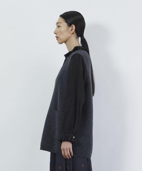 LOISIR（ロワズィール）の「ウールカシミヤ片畦ベスト（ベスト）」 - WEAR
