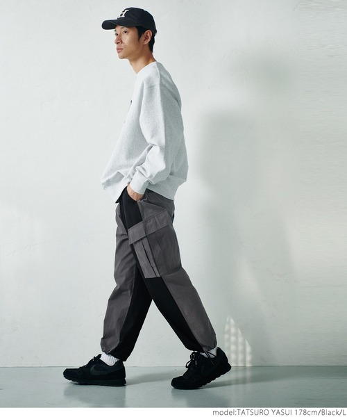 coca(coca)(コカ)の「メンズバイカラーカーゴパンツ(カーゴパンツ・メンズ・ブラック/カーキ・M/L/XL)」の7枚目の写真