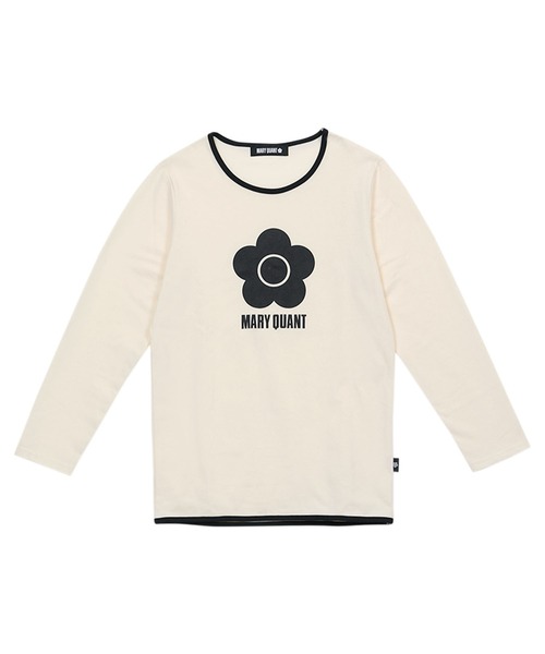 MARY QUANT（マリークワント）の「シンボルデイジーロゴロング Tシャツ