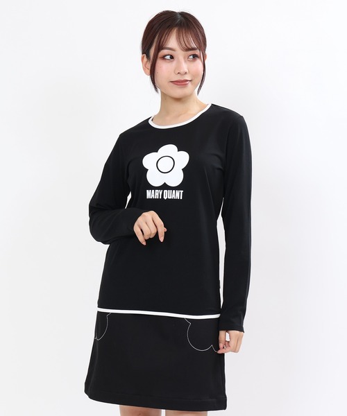 MARY QUANT（マリークワント）の「シンボルデイジーロゴロング Tシャツ
