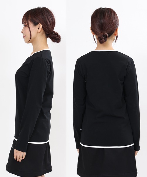 MARY QUANT（マリークワント）の「シンボルデイジーロゴロング Tシャツ