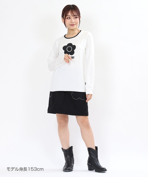 MARY QUANT（マリークワント）の「シンボルデイジーロゴロング Tシャツ