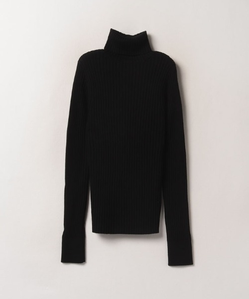 allureville（アルアバイル）の「釦デティール2WAYネックレスリブプルオーバー（ニット/セーター・レディース・ベージュ/パープル/ブラック/オフホワイト・2）」の3枚目の写真