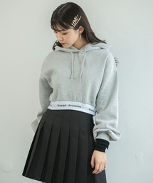repipi armario | 【裏起毛】スソロゴショートパーカー(パーカー)