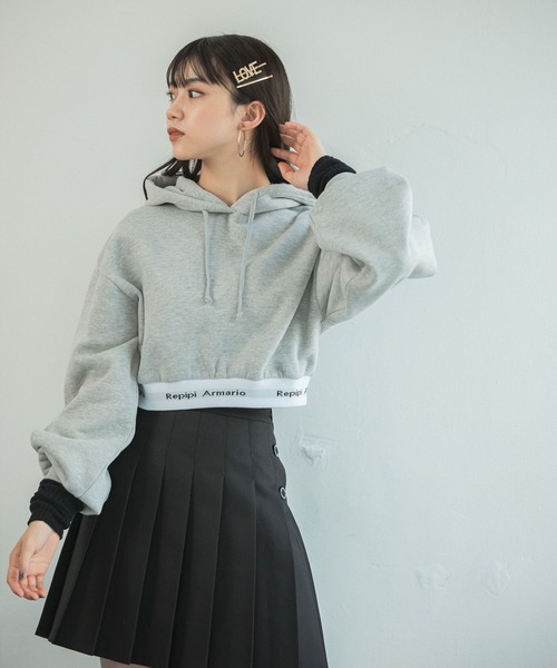 repipi armario（レピピ アルマリオ）の「【裏起毛】スソロゴショート