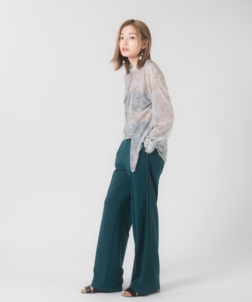 LAYMEE（レイミー）の「Munch line pants / ムンクラインパンツ（その他パンツ・レディース・ピンク/グリーン/ブラック・S/M）」の14枚目の写真