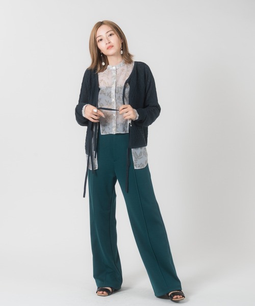 LAYMEE（レイミー）の「Munch line pants / ムンクラインパンツ（その他パンツ・レディース・ピンク/グリーン/ブラック・S/M）」の6枚目の写真