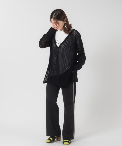 LAYMEE（レイミー）の「Munch line pants / ムンクラインパンツ（その他パンツ・レディース・ピンク/グリーン/ブラック・S/M）」の19枚目の写真