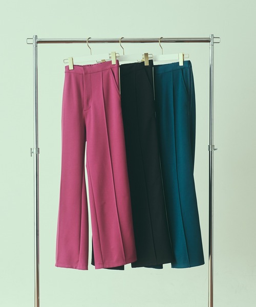 LAYMEE（レイミー）の「Munch line pants / ムンクラインパンツ（その他パンツ・レディース・ピンク/グリーン/ブラック・S/M）」の16枚目の写真