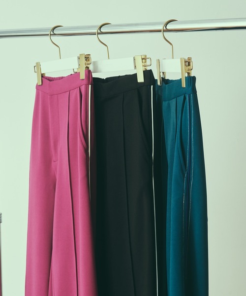 LAYMEE（レイミー）の「Munch line pants / ムンクラインパンツ（その他パンツ・レディース・ピンク/グリーン/ブラック・S/M）」の8枚目の写真