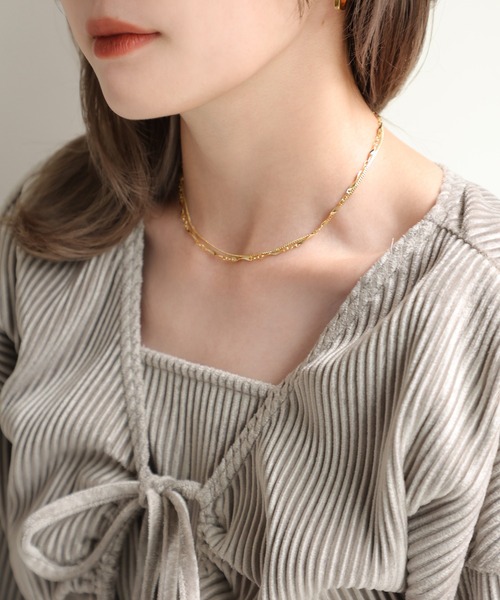 one after another NICE CLAUP（ワンアフターアナザーナイスクラップ）の「チェーンネックレス（ネックレス・レディース・ゴールド/シルバー・ONE SIZE）」の3枚目の写真
