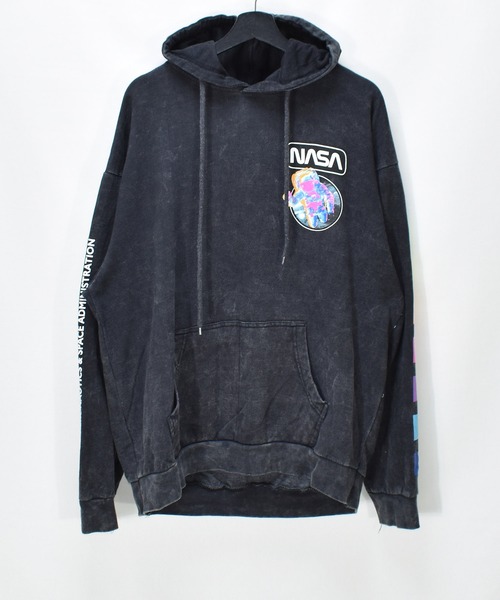NASA(ナサ)の「【ヴィンテージ古着】HYPER SPACE "NASA" 両面プリント プルオーバーパーカー(パーカー・メンズ・ブラック・LARGE)」の4枚目の写真