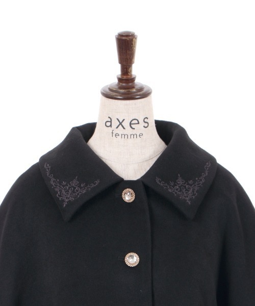 axes femme - axes femme ショート丈オーバーコート axes femme（アクシーズファム）の「ショート丈オーバーコート