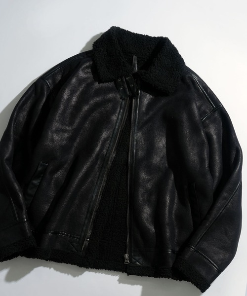 セール】フェイクムートンB-3ジャケット（ムートンコート）｜Ritzy