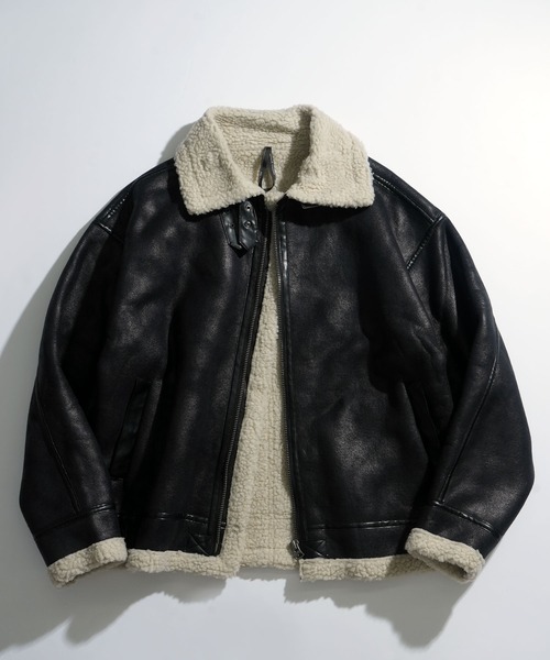 フェイクムートンB-3ジャケット（ムートンコート）｜Ritzy（リッツィー