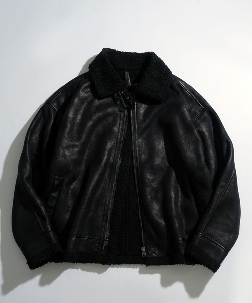 フェイクムートンB-3ジャケット（ムートンコート）｜Ritzy（リッツィー