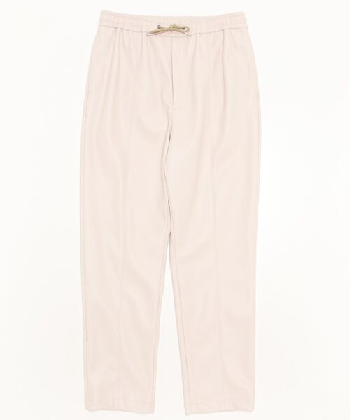 COLUMN（コラム）の「COLUMN / ヴィーガンレザートラックパンツ（その他パンツ・メンズ・ブラック/アイボリー・MEDIUM/LARGE）」の2枚目の写真