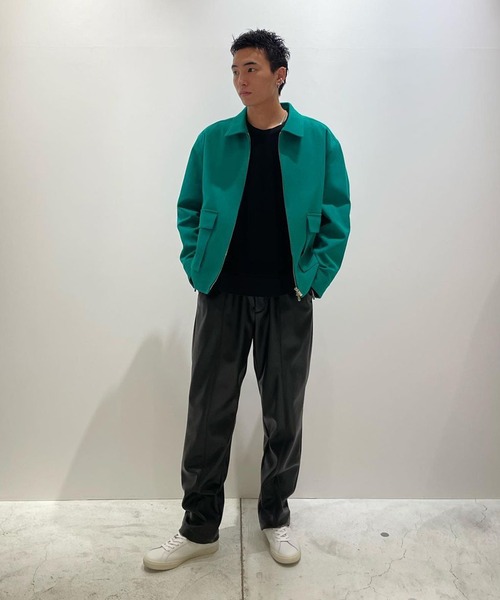 COLUMN（コラム）の「COLUMN / ヴィーガンレザートラックパンツ（その他パンツ・メンズ・ブラック/アイボリー・MEDIUM/LARGE）」の12枚目の写真