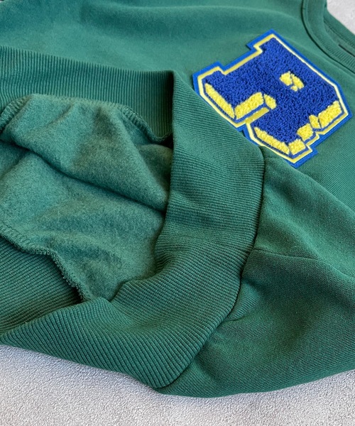 BIG FIELD（ビッグフィールド）の「ウラキモウサガラ刺繍トレーナー/裏起毛（80～150cm）（スウェット・キッズ・チャコール/モスグリーン/ブラウン/オフホワイト・80/90/95/100/110/120/130/140/150）」の7枚目の写真