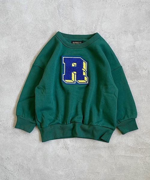 BIG FIELD（ビッグフィールド）の「ウラキモウサガラ刺繍トレーナー/裏起毛（80～150cm）（スウェット・キッズ・チャコール/モスグリーン/ブラウン/オフホワイト・80/90/95/100/110/120/130/140/150）」の17枚目の写真