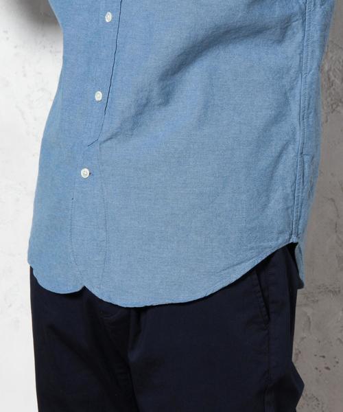 green label relaxing(グリーンレーベルリラクシング)の「OX BAND/C H/PLACKE シャツ②◆(シャツ/ブラウス・メンズ・ホワイト/ライトブルー・MEDIUM/LARGE/X-LARGE/SMALL)」の16枚目の写真