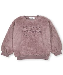 NoeilaimeBeBe/アニマルクマ刺繍ボアトレーナー(80~130cm)
