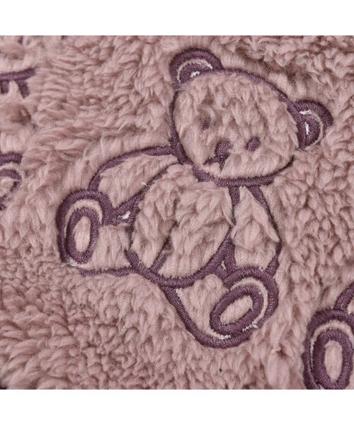 Noeil aime BeBe(ノイユエイムベベ)の「NoeilaimeBeBe/アニマルクマ刺繍ボアトレーナー(80~130cm)(スウェット・キッズ・ブラウン/ピンク・110/90/100/120/130/80)」の10枚目の写真