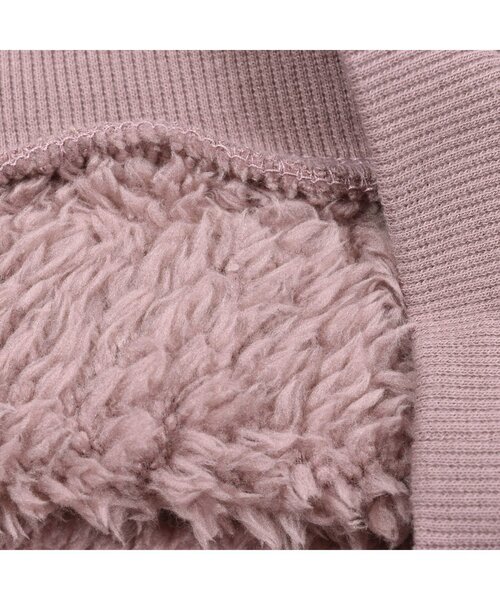 Noeil aime BeBe(ノイユエイムベベ)の「NoeilaimeBeBe/アニマルクマ刺繍ボアトレーナー(80~130cm)(スウェット・キッズ・ブラウン/ピンク・110/90/100/120/130/80)」の12枚目の写真