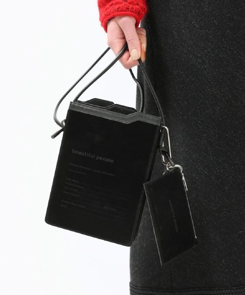 beautiful people PU&カウハイドアドレスフォンポーチ | BAG