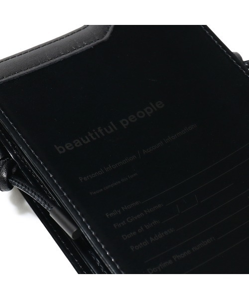 【美品】beautiful people PU&カウハイドアドレスフォンポーチ beautiful people PU&カウハイドアドレスフォンポーチ | BAG
