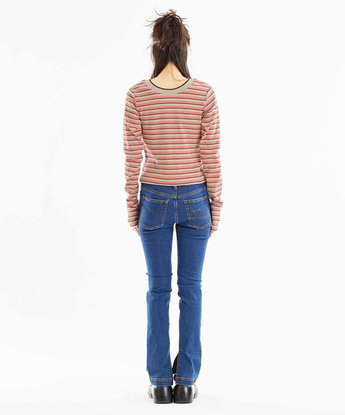 完売確実 大人気 X-girl MULTI STRIPE COMPACT TOP ボーダー柄 完売確実 大人気 X-girl MULTI STRIPE COMPACT TOP ボーダー柄