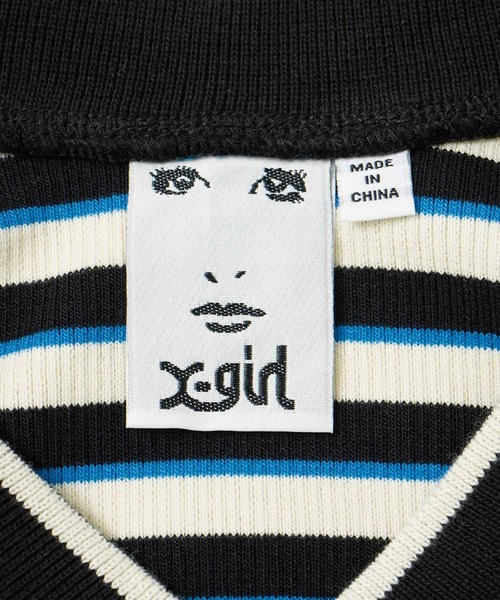 完売確実 大人気 X-girl MULTI STRIPE COMPACT TOP ボーダー柄 完売確実 大人気 X-girl MULTI STRIPE COMPACT TOP ボーダー柄