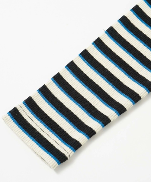 X-girl（エックスガール）の「MULTI STRIPE COMPACT TOP（T