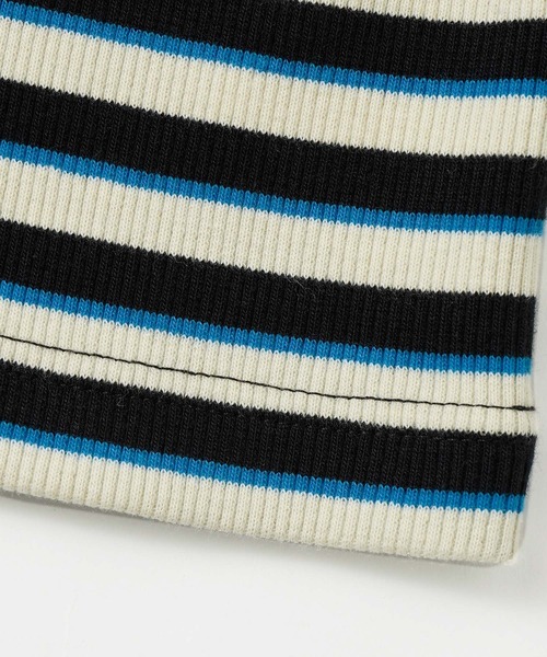 完売確実 大人気 X-girl MULTI STRIPE COMPACT TOP ボーダー柄 X-girl（エックスガール）の「MULTI STRIPE COMPACT TOP（T